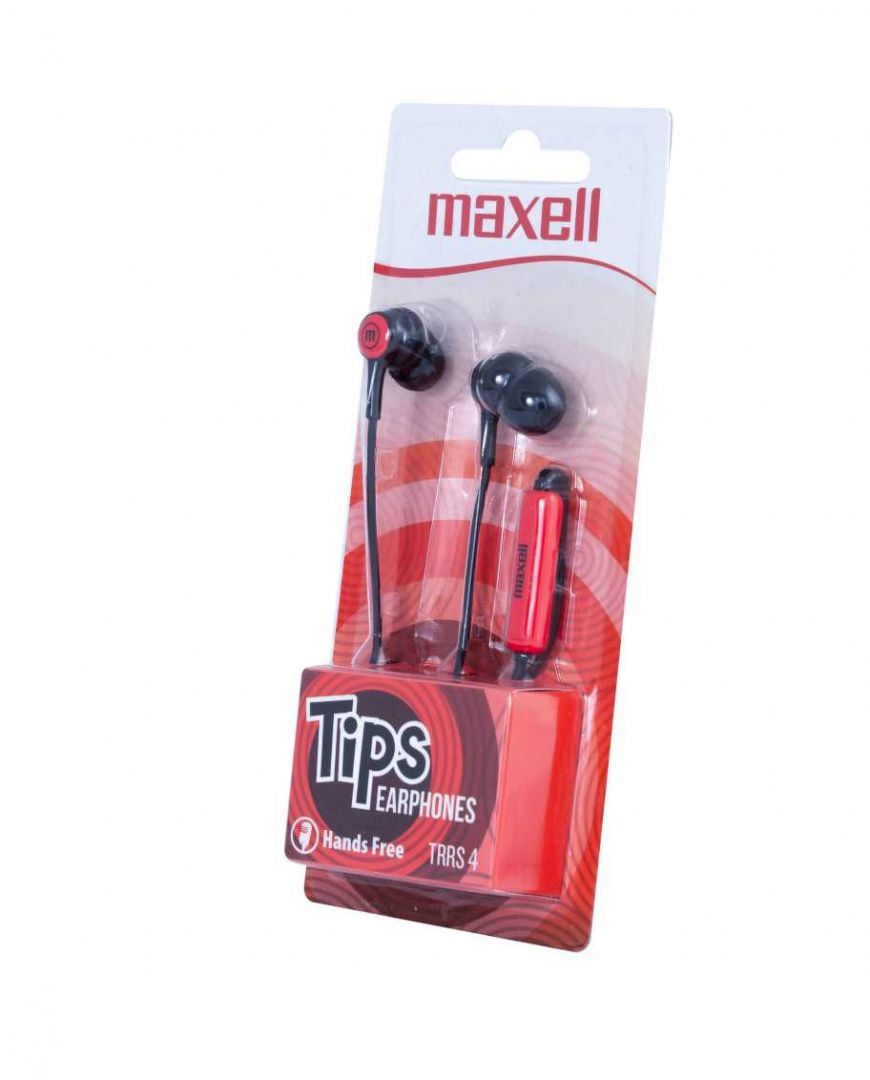 Maxell In-Tips Headset Black/Red