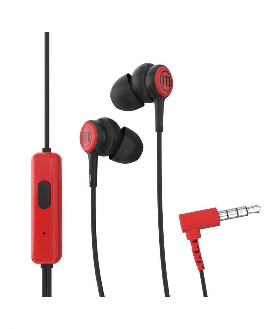Maxell In-Tips Headset Black/Red