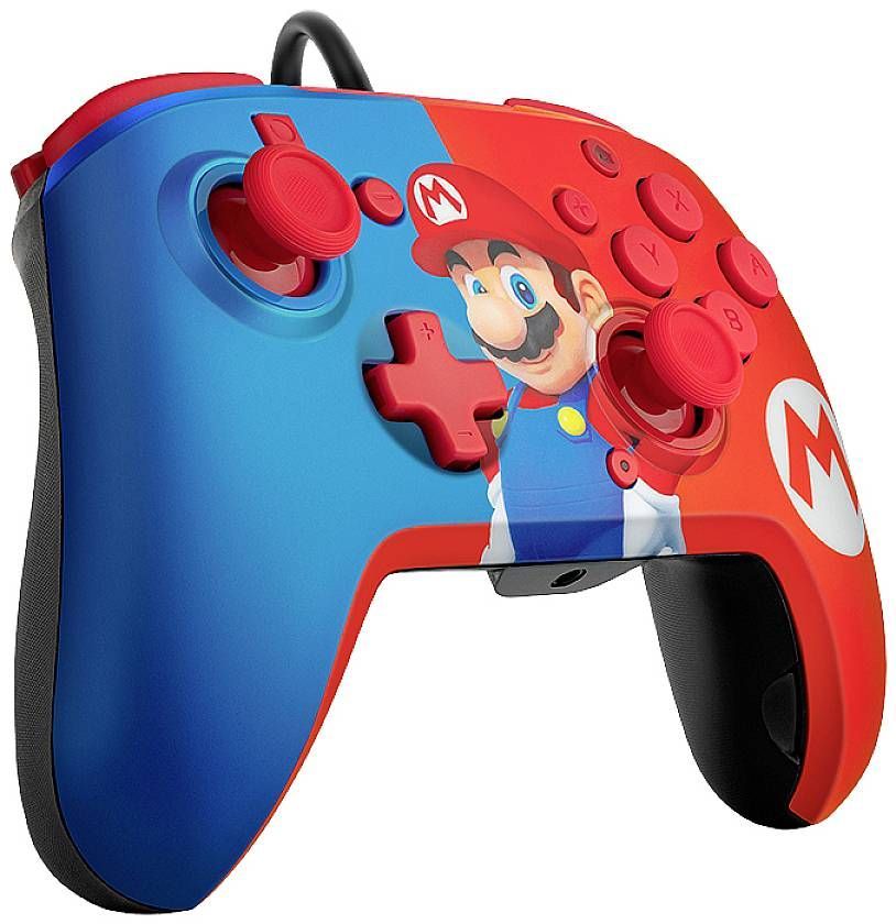 PDP Nintendo Switch Mario Rematch USB Gamepad Red/Blue
