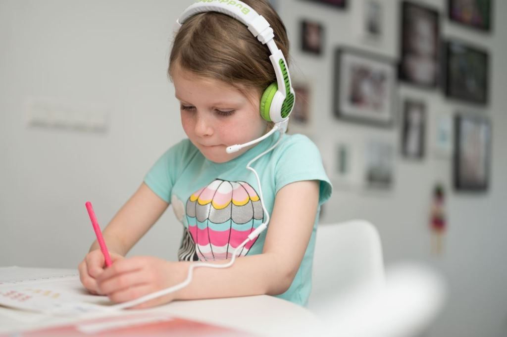 BuddyPhones School+ Headset for Kids Green
