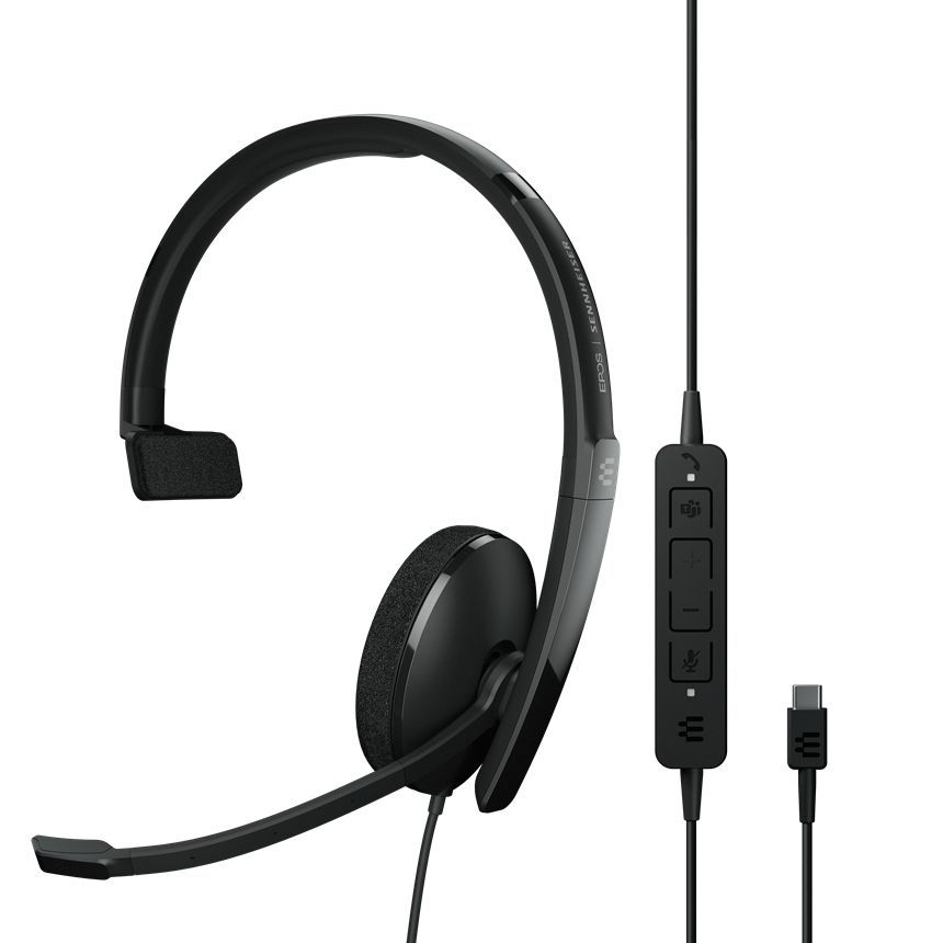 Sennheiser / EPOS ADAPT 130T USB-C II Mono Teams Certified Headset Black