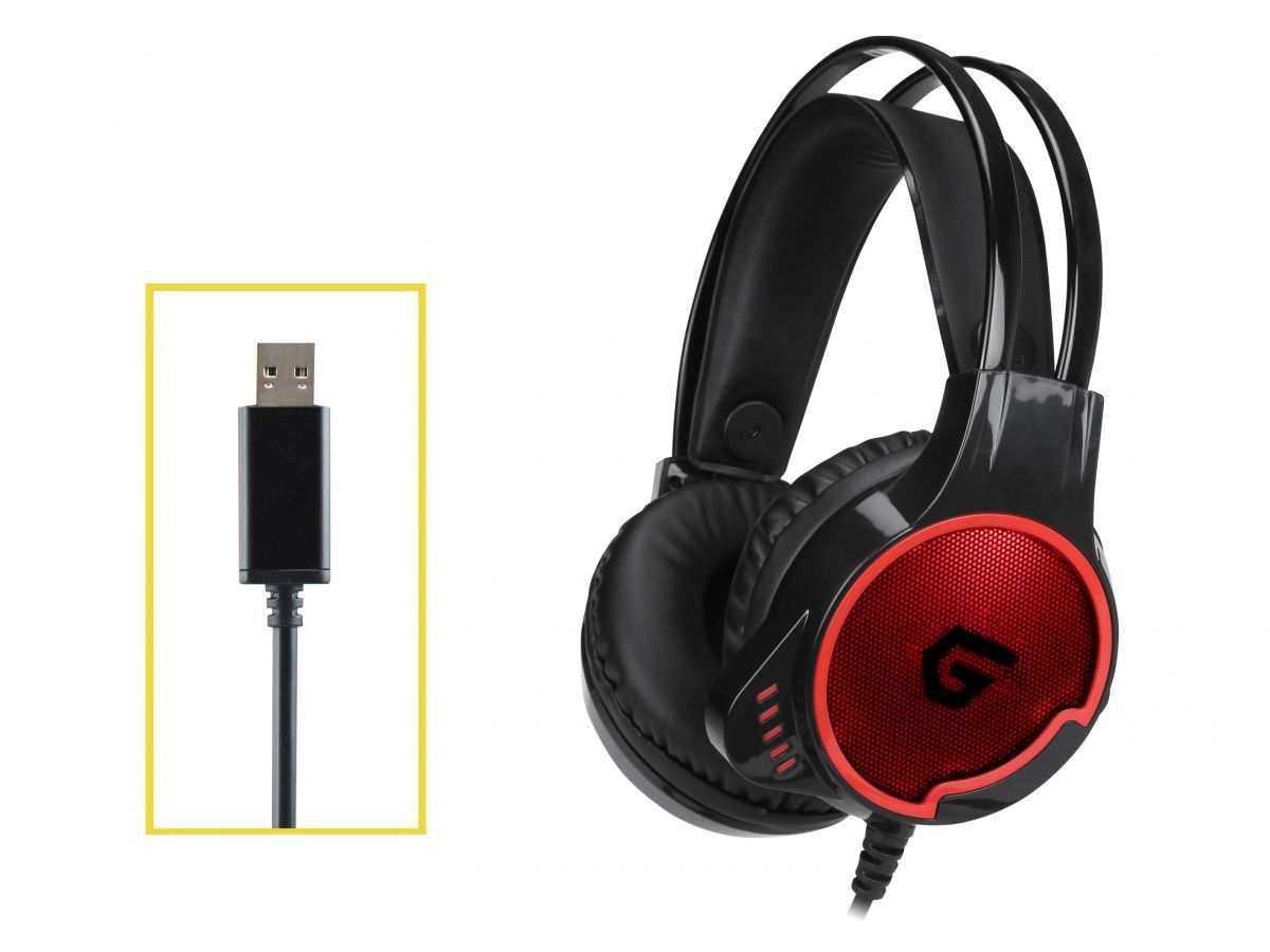 Conceptronic ATHAN01B Gaming Headset Black/Red