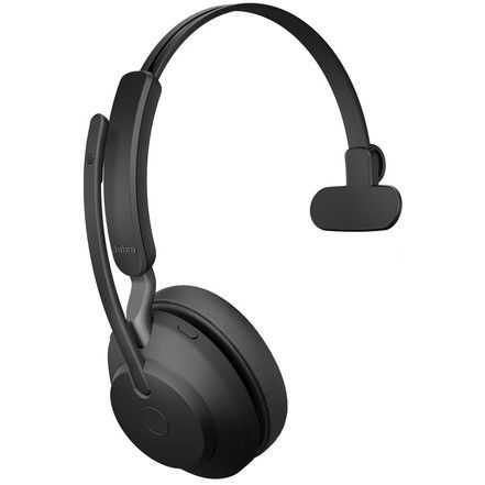 Jabra Evolve2 65 UC Mono Bluetooth Headset + Charging Stand Black