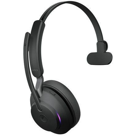 Jabra Evolve2 65 MS Teams Mono Bluetooth Headset + Charging Stand Black