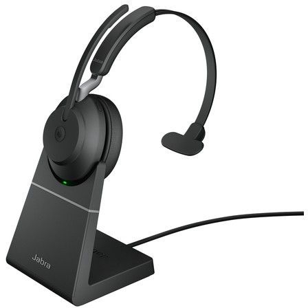 Jabra Evolve2 65 MS Teams Mono Bluetooth Headset + Charging Stand Black