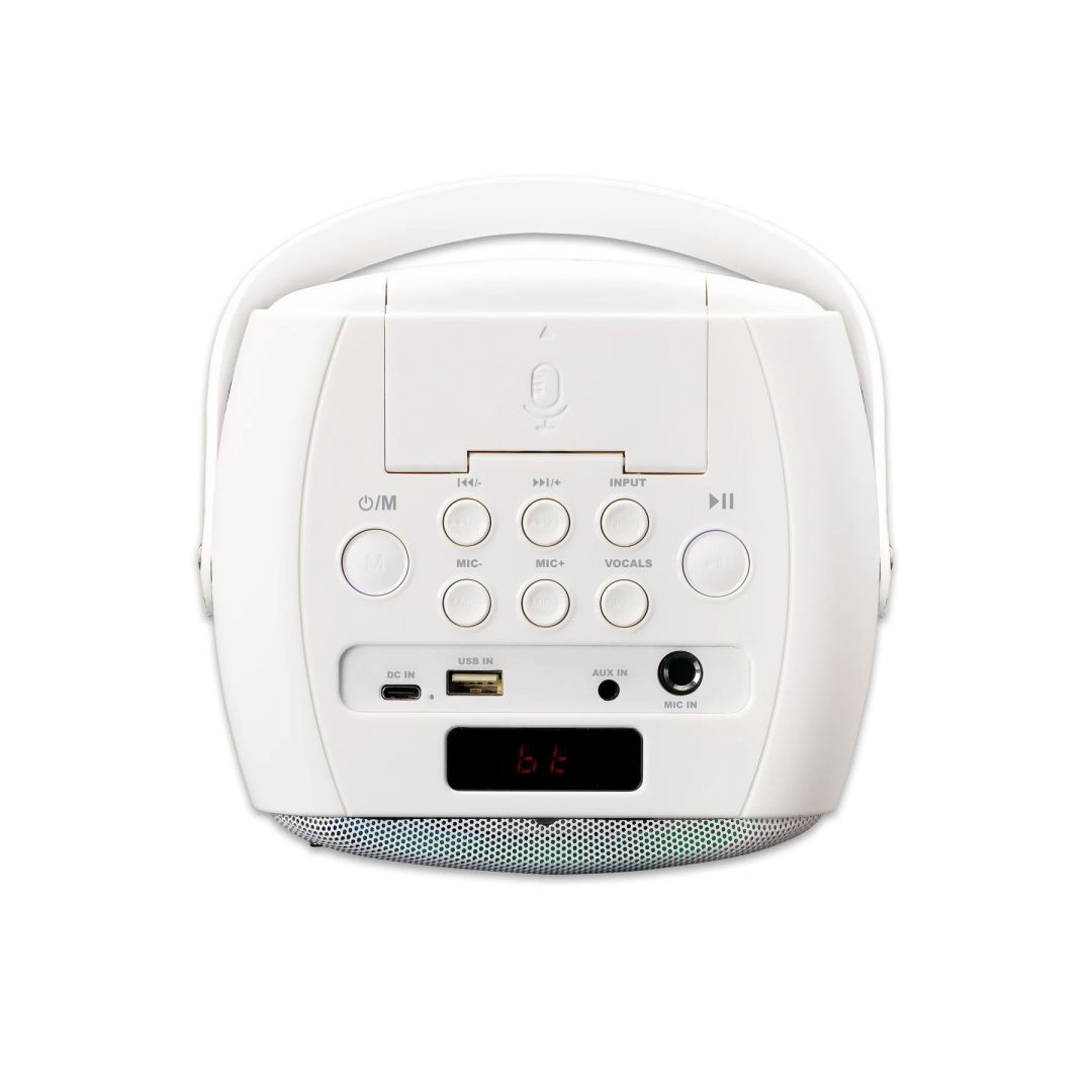 Lenco BTC-060WH Karaoke system with Bluetooth White