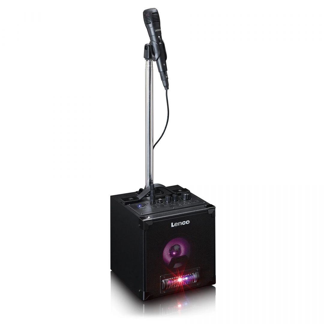 Lenco BTC-070BK Bluetooth Speaker with LED light animation Black