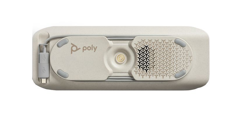 Poly Plantronics Sync 10-M USB-A/USB-C Conferencing Speaker Black/Silver