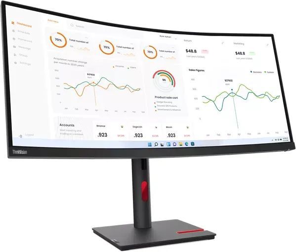 Lenovo 34" ThinkVision T34w-30 LED Curved