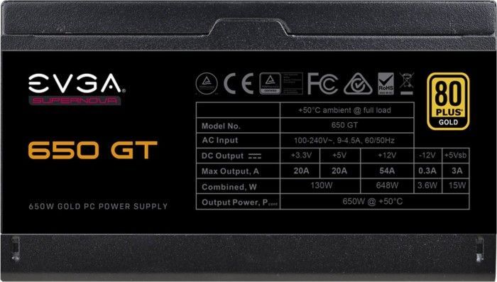 EVGA 650W 80+ Gold SuperNova GT