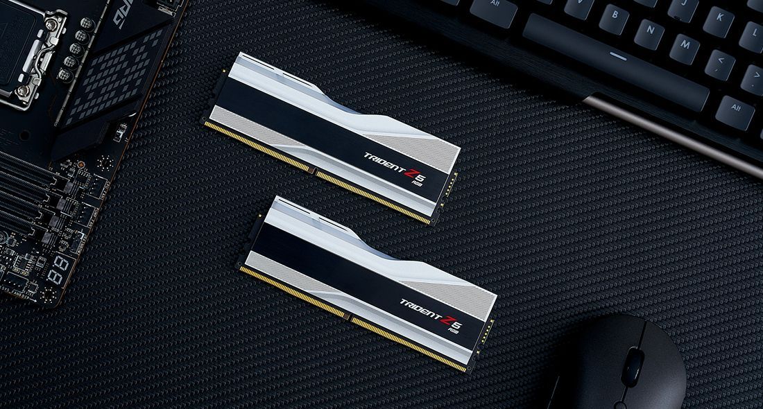 G.SKILL 32GB DDR5 6400MHz Kit(2x16GB) Trident Z5 RGB Silver