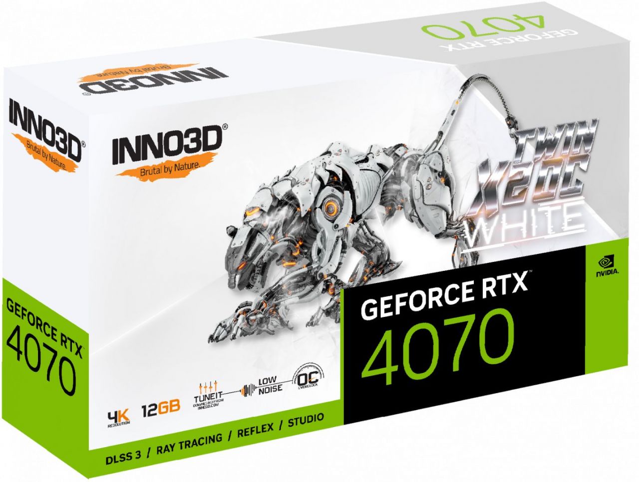 Inno3D GeForce RTX4070 12GB DDR6X Twin X2 OC White