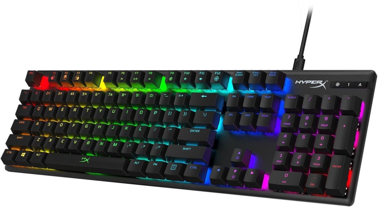 Kingston HyperX Alloy Origins RGB HX Aqua Mechanical Gaming Keyboard Black US
