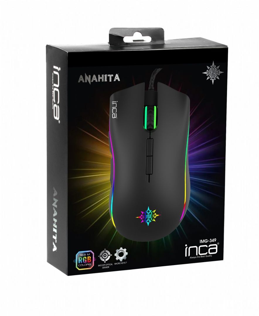 INCA IMG-349 Gaming Mouse Black