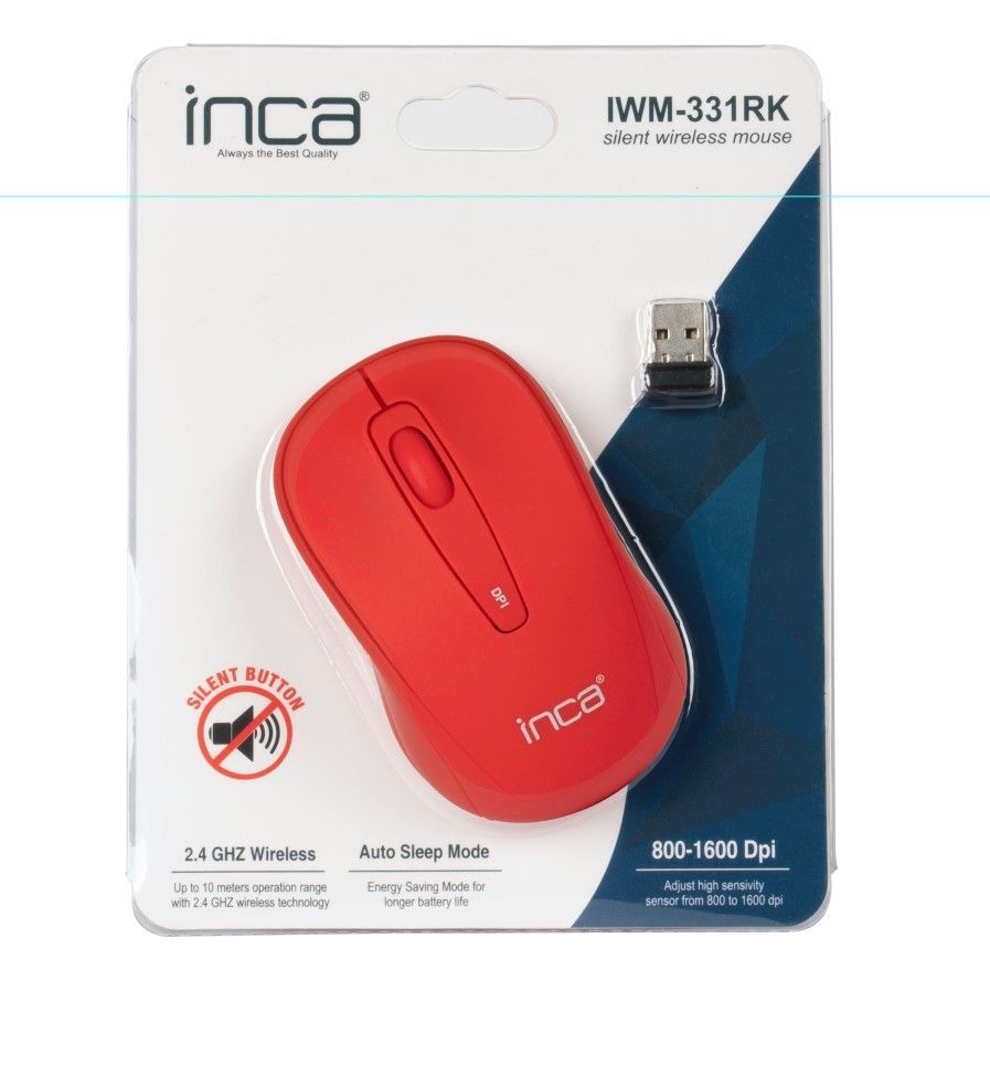INCA IWM-331RK Silent Wireless mouse Red