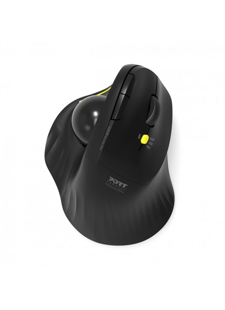 Port Designs Bluetooth Wireless Ergonomic Mouse Black