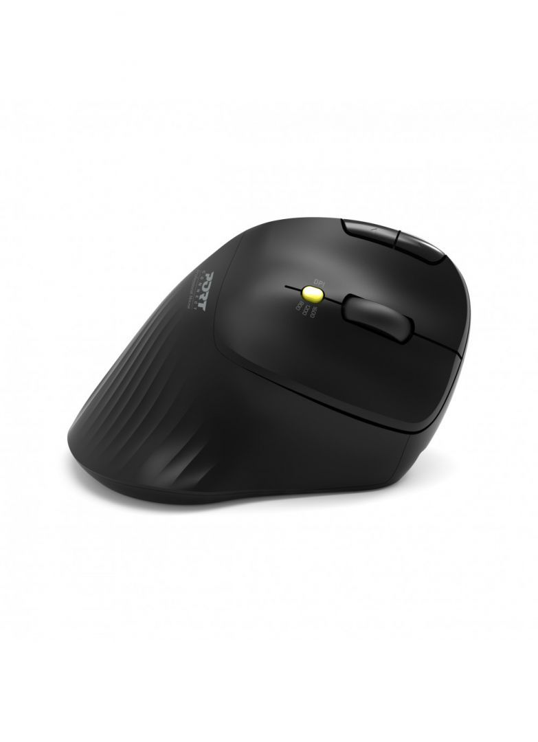 Port Designs Bluetooth Wireless Ergonomic Mouse Black