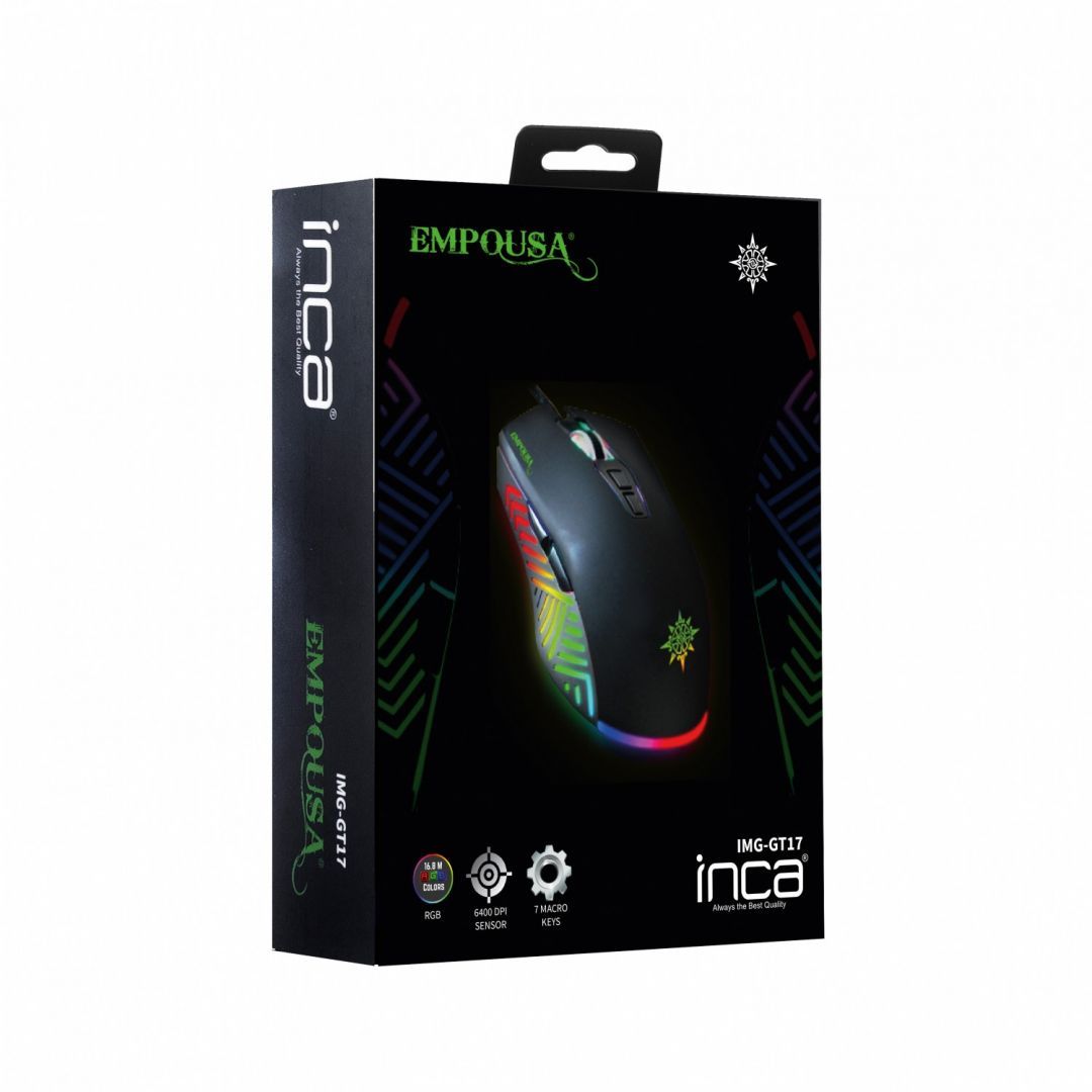 INCA IMG-GT17 Gaming Mouse Black