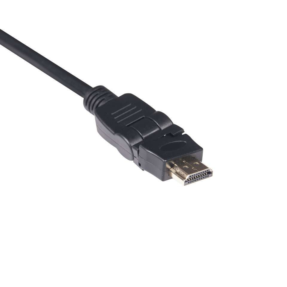 Club3D HDMI 2.0 4K60Hz UHD 360 Degree Rotary cable 2m Black