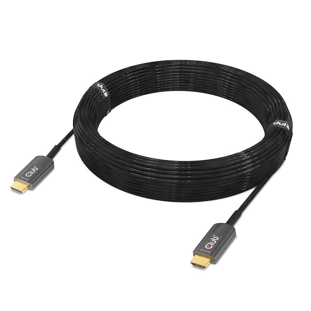 Club3D Ultra High Speed HDMI Certified AOC Cable 4K120Hz/8K60Hz Unidirectional M/M 15m Black