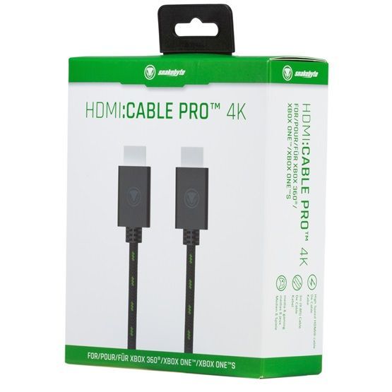 snakebyte HDMI Cable Pro 4K for Xbox One Black/Green