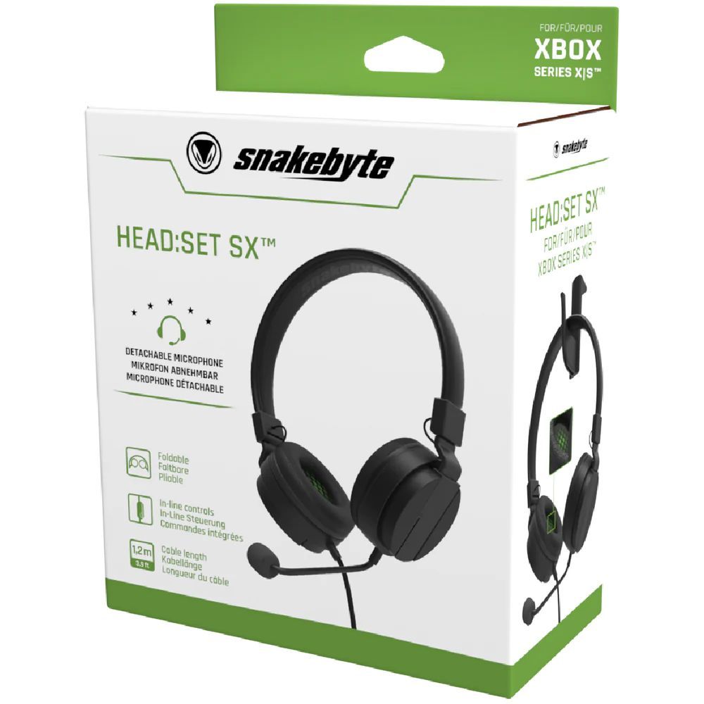 snakebyte Head:Set SX for Xbox Series S|X Black