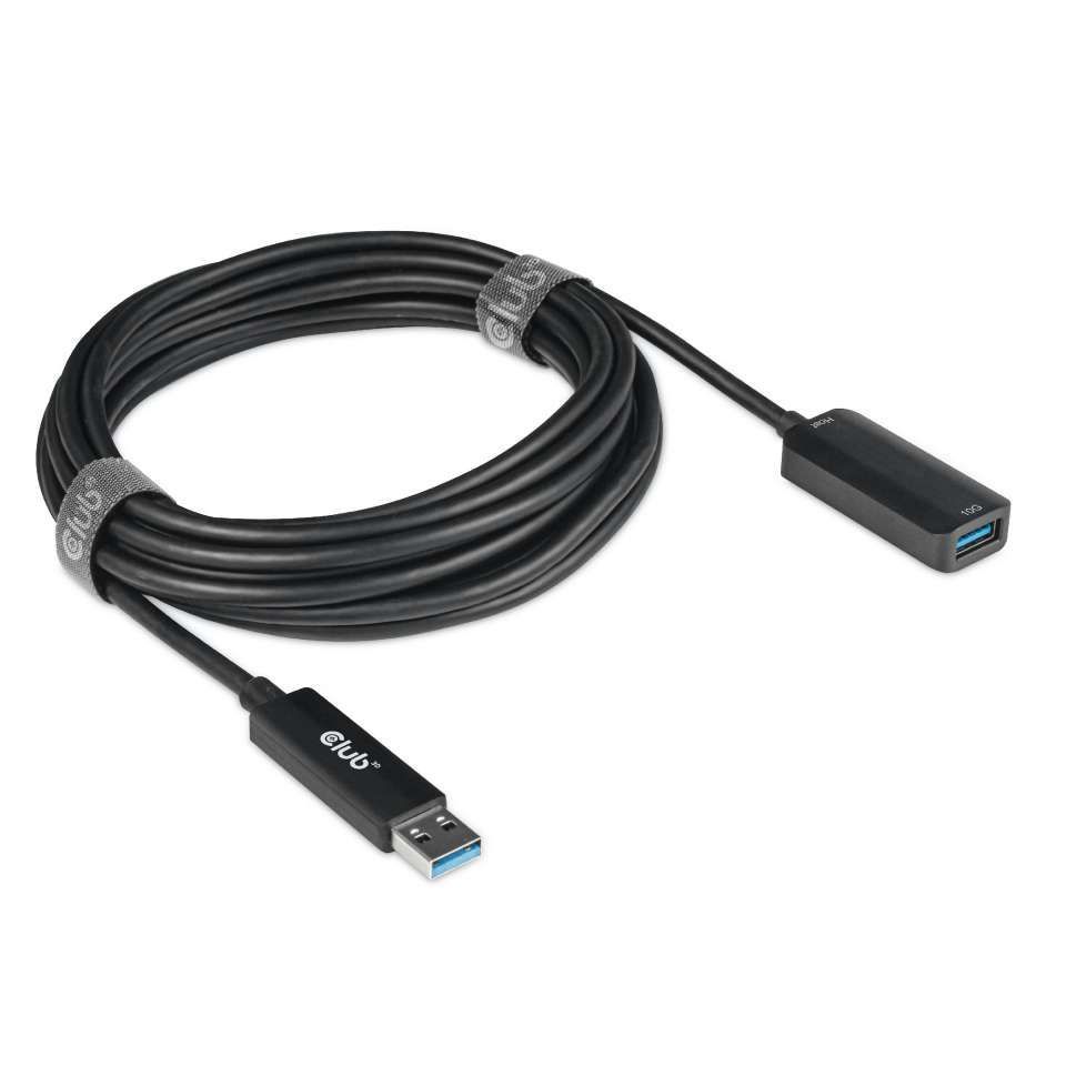 Club3D USB3.2 Gen2 Type A Extension Cable 10Gbps M/F 5m Black
