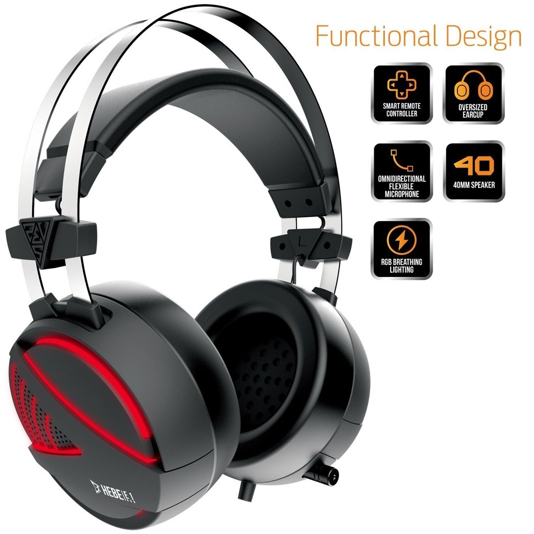 Gamdias Hebe E1 Gaming Headset Black