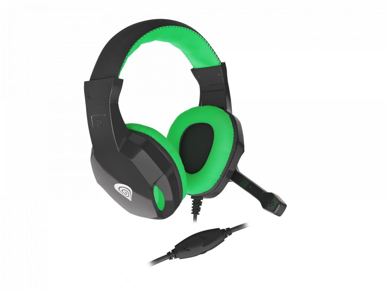 Natec Genesis Argon 100 Gamer Headset Black/Green