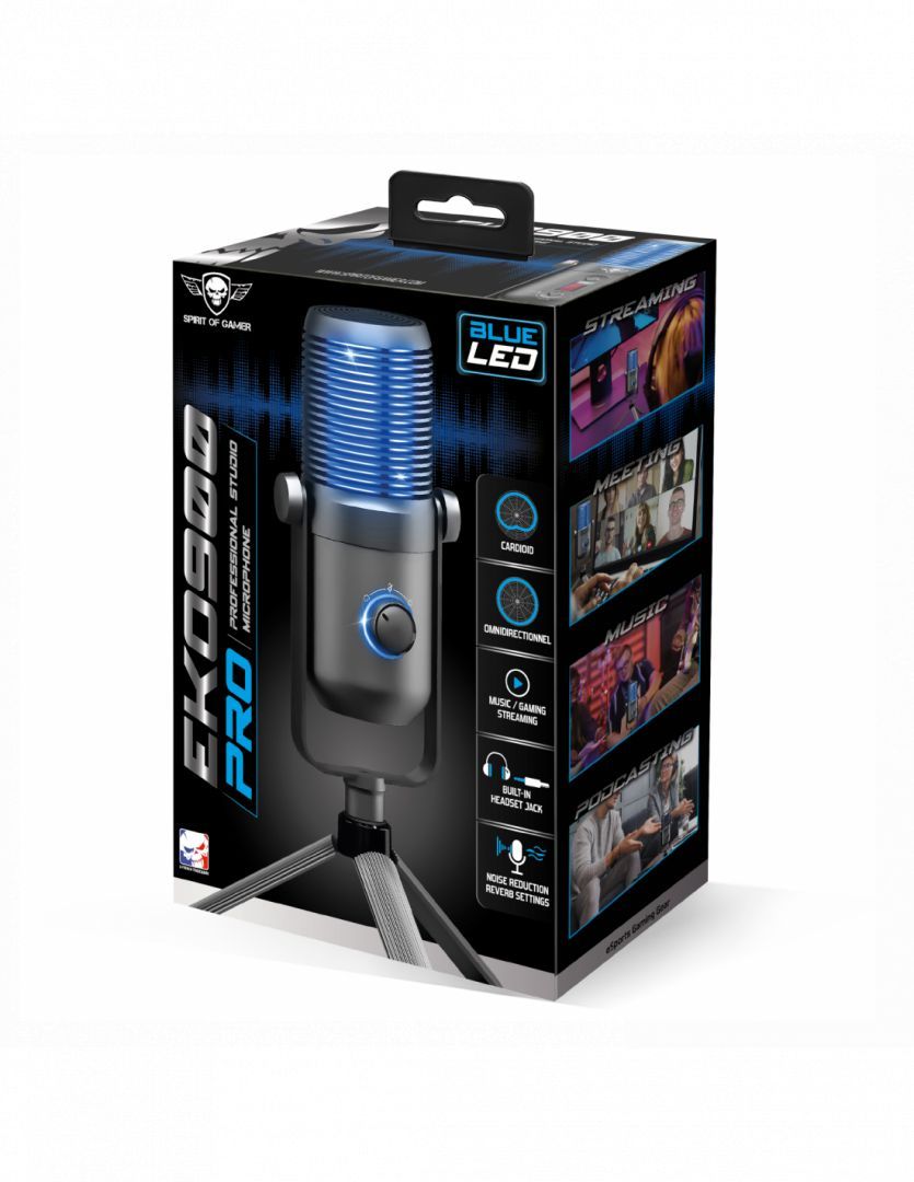 Spirit Of Gamer EKO 900 USB microphone Black