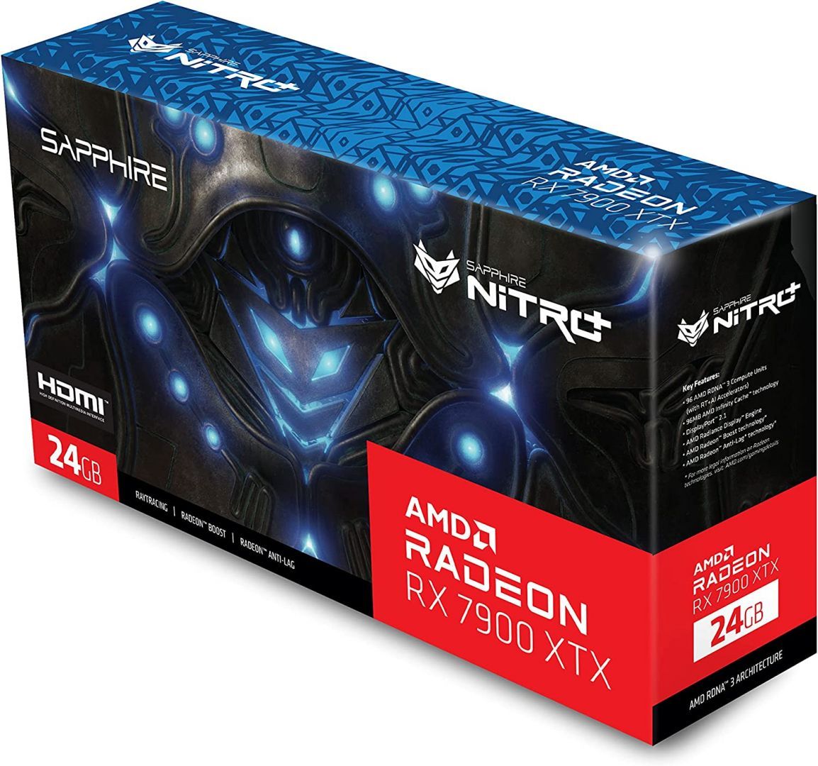 Sapphire Radeon RX7900 XTX 24GB DDR6 Nitro+ Gaming OC VAPOR-X