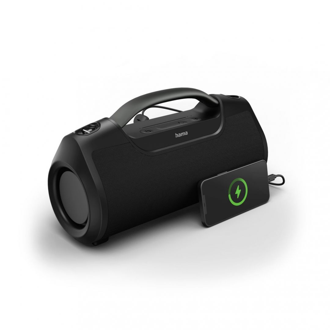 Hama SoundBarrel Bluetooth Loudspeaker Waterproof 60W PowerPack Black