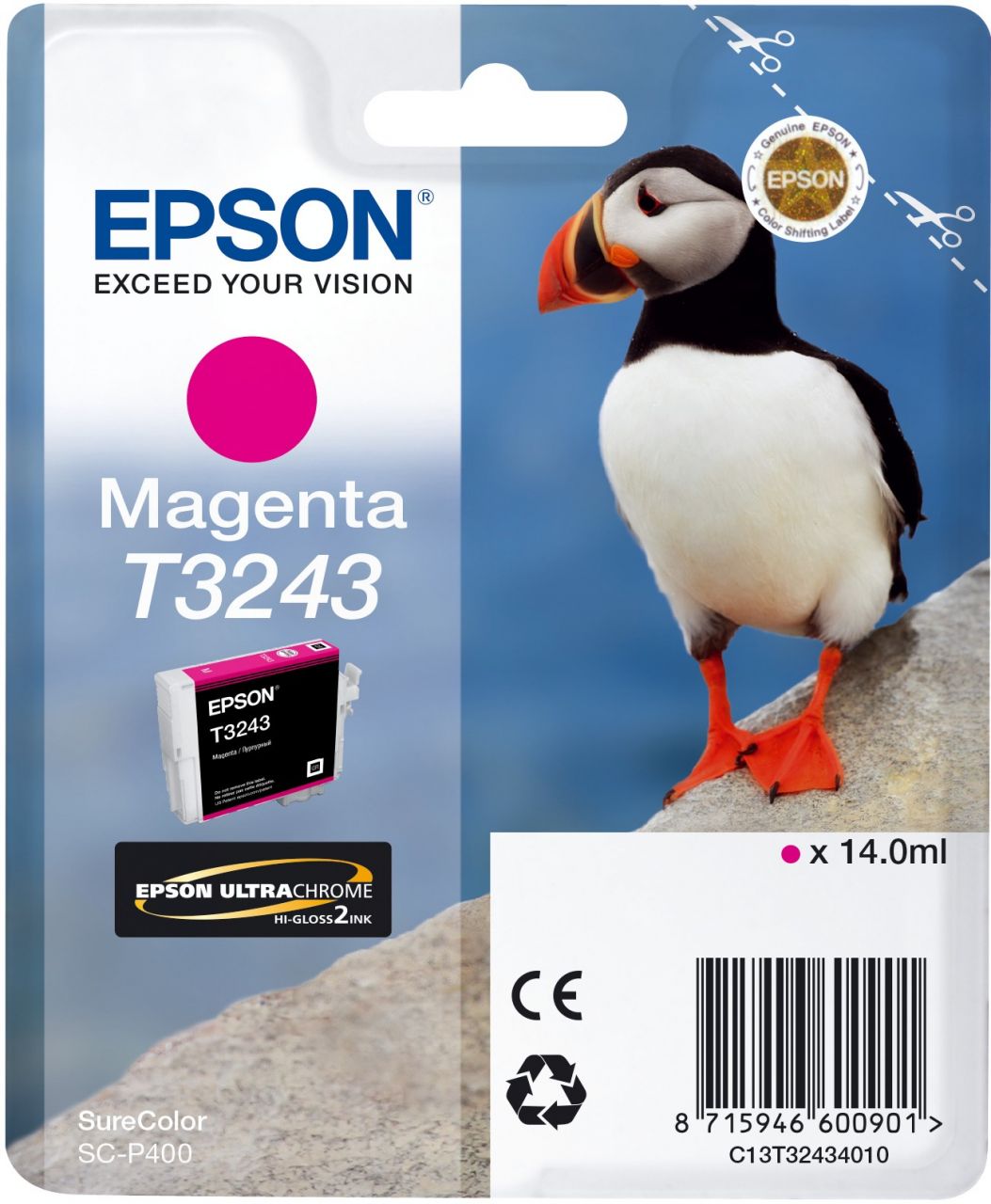 Epson T3243 Magenta tintapatron