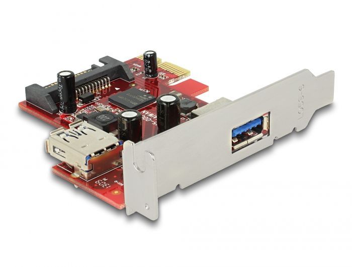 DeLock PCI Express x1 card for 1 x external + 1 x internal SuperSpeed USB 5 Gbps