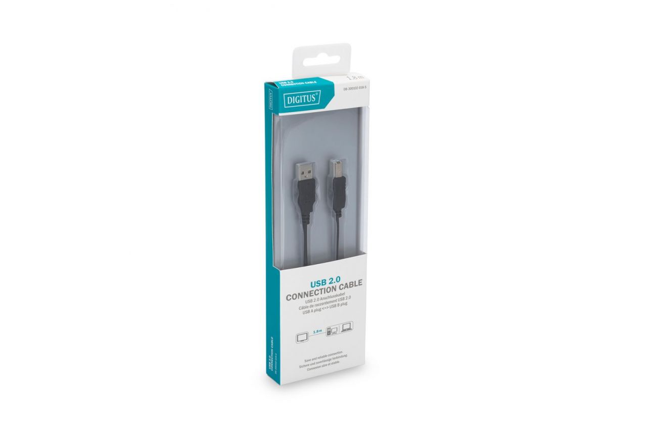 Digitus USB connection cable, type A - B