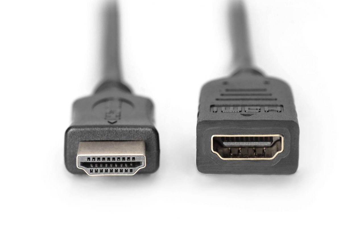Assmann HDMI High Speed extension cable, type A 2m Black