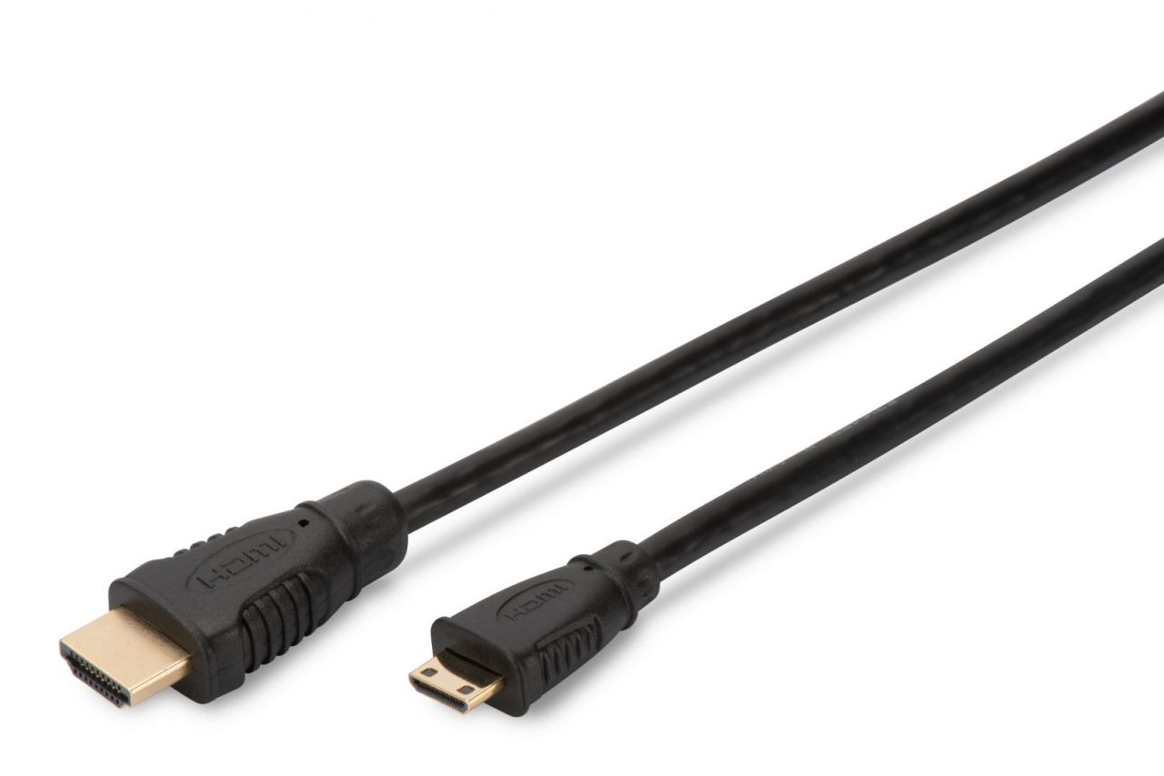 Assmann HDMI High Speed connection cable, type C - type A 3m Black