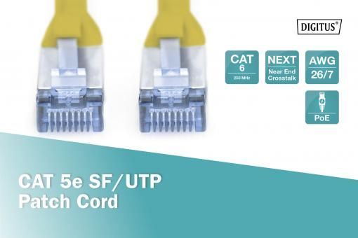 Digitus CAT5e SF-UTP Patch Cable 3m Yellow