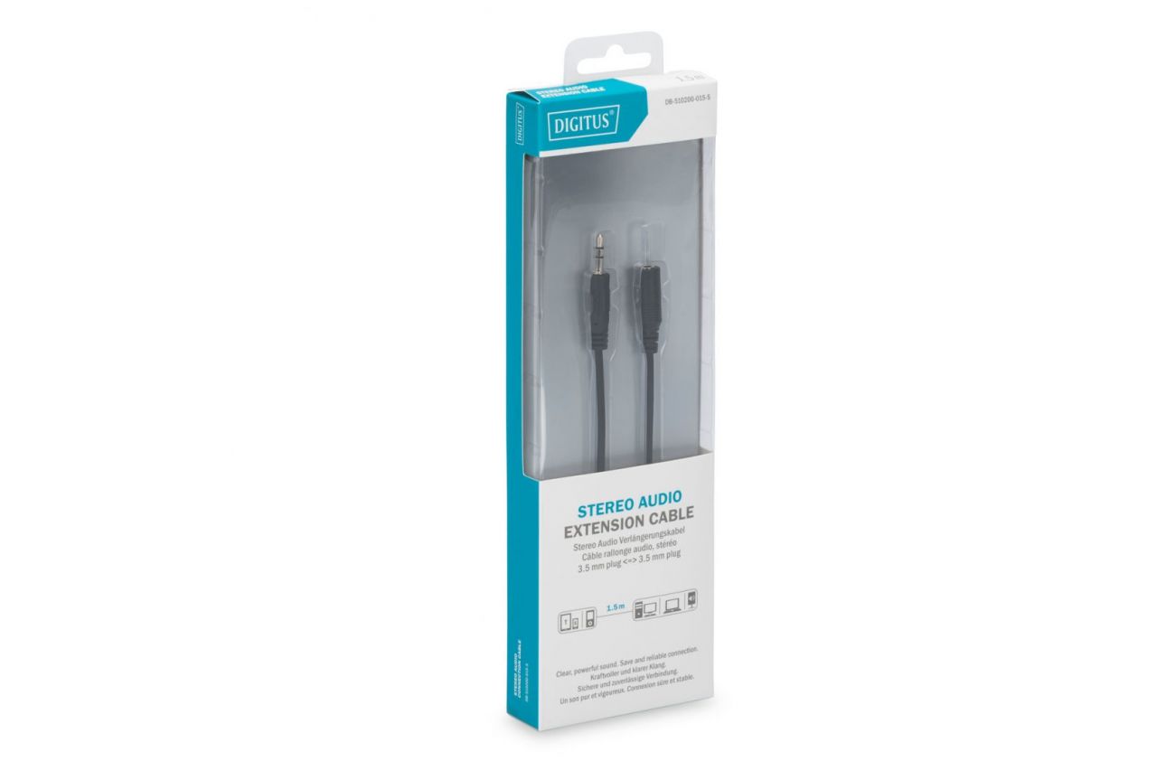 Digitus Audio extension cable, stereo 3.5mm