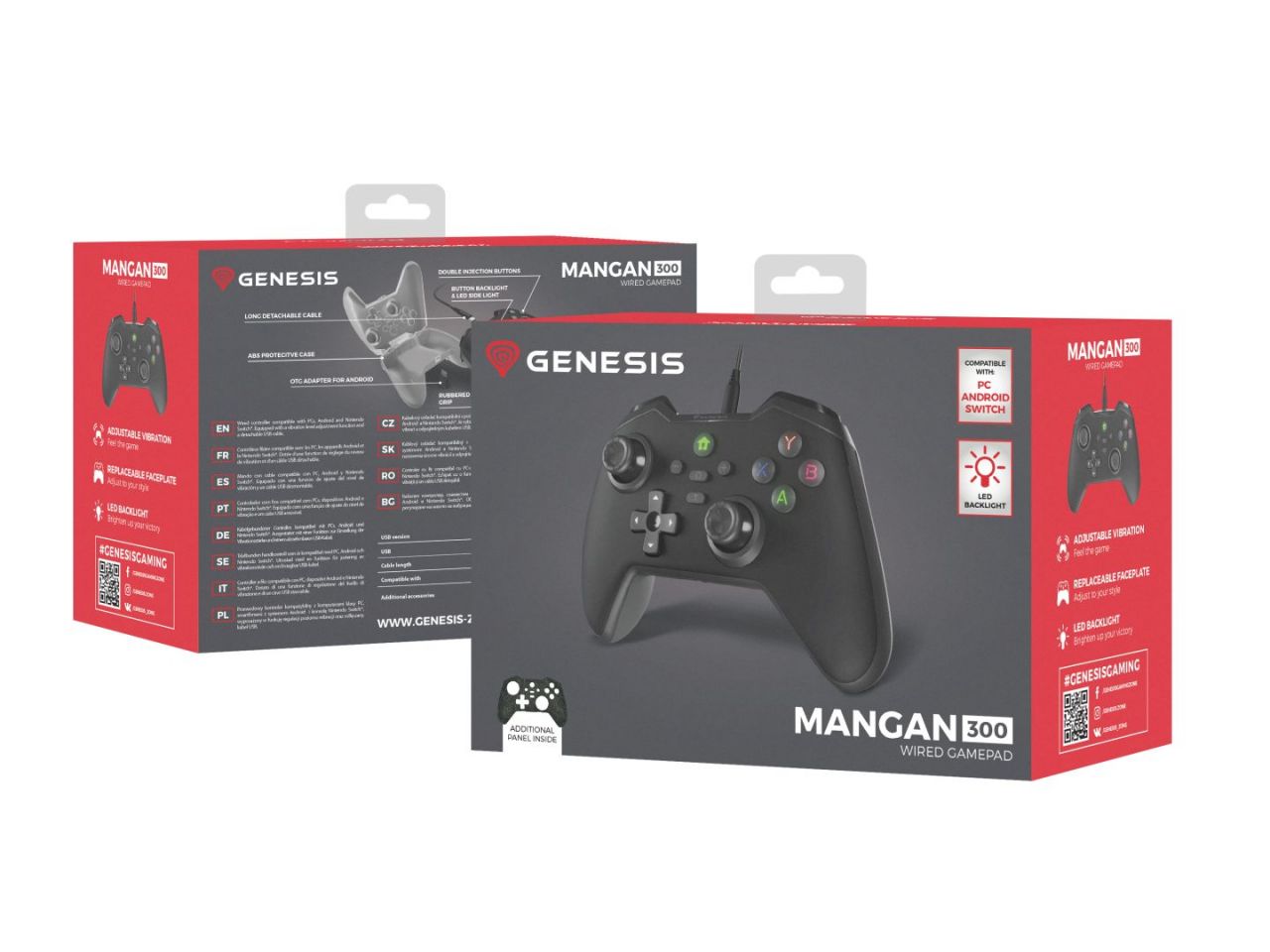 Genesis Mangan 300 USB Gamepad Black