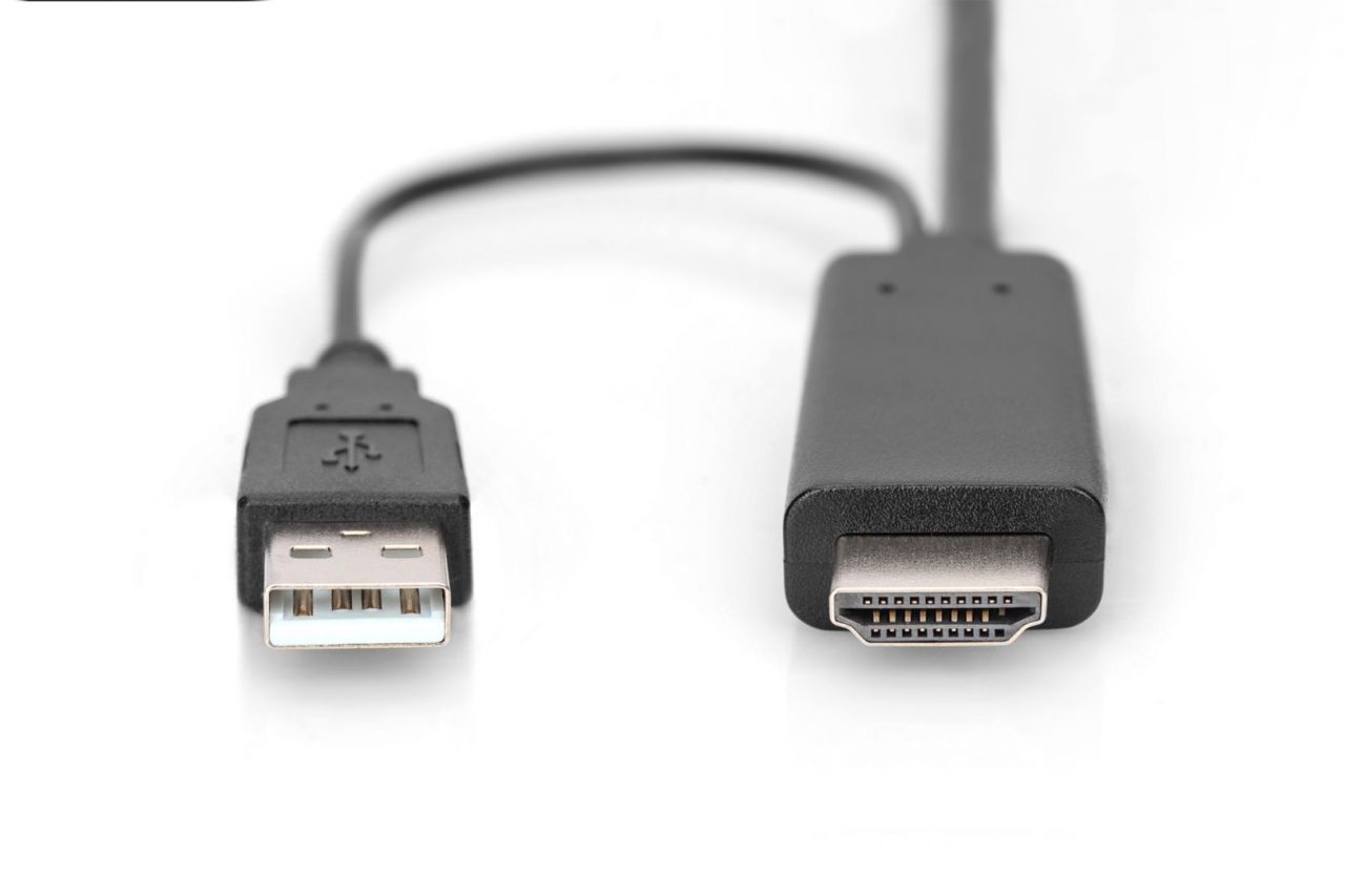 Digitus HDMI Adapter Cable HDMI to DisplayPort 4K 2m Black