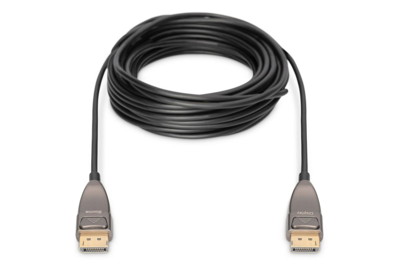 Digitus DisplayPort AOC Hybrid Fiber Optic Cable UHD 8K 20m Black