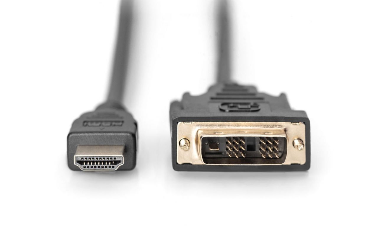 Digitus HDMI Adapter/Converter Cable, HDMI to DVI-D 3m Black