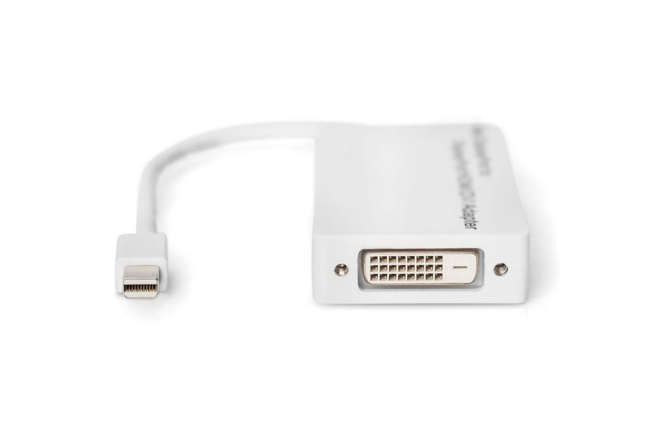 Digitus Mini DisplayPort Adapter/Converter Mini DP to DisplayPort HDMI+DVI 0,2m White