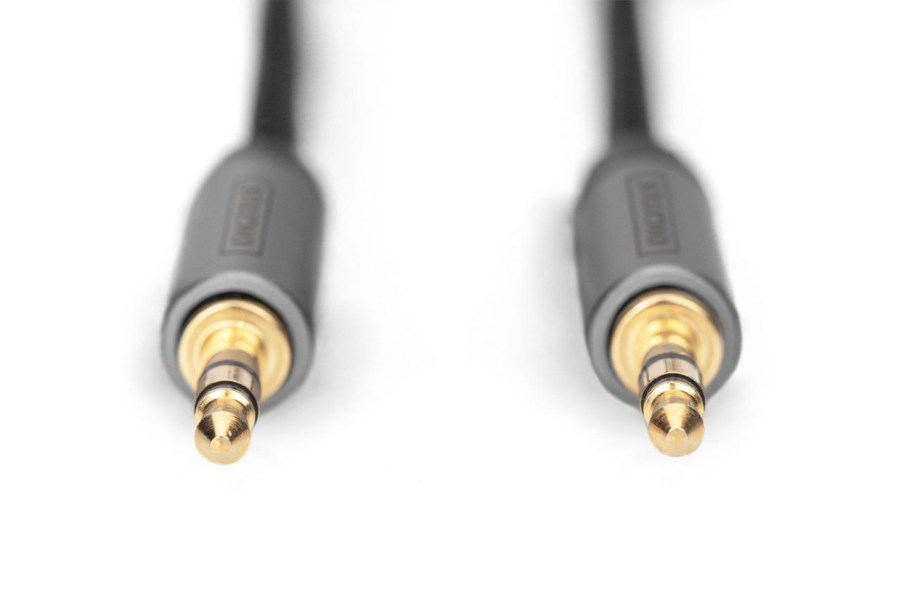 Digitus DB-510110-010-S Audio Connection Cable 3.5mm jack to 3.5mm jack 1m Black