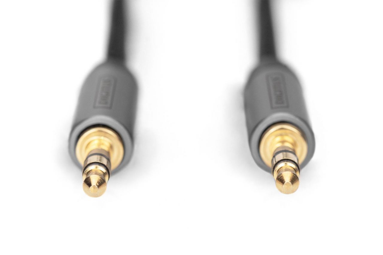 Digitus DB-510110-030-S Audio Connection Cable, 3.5mm jack to 3.5mm jack 3m Black