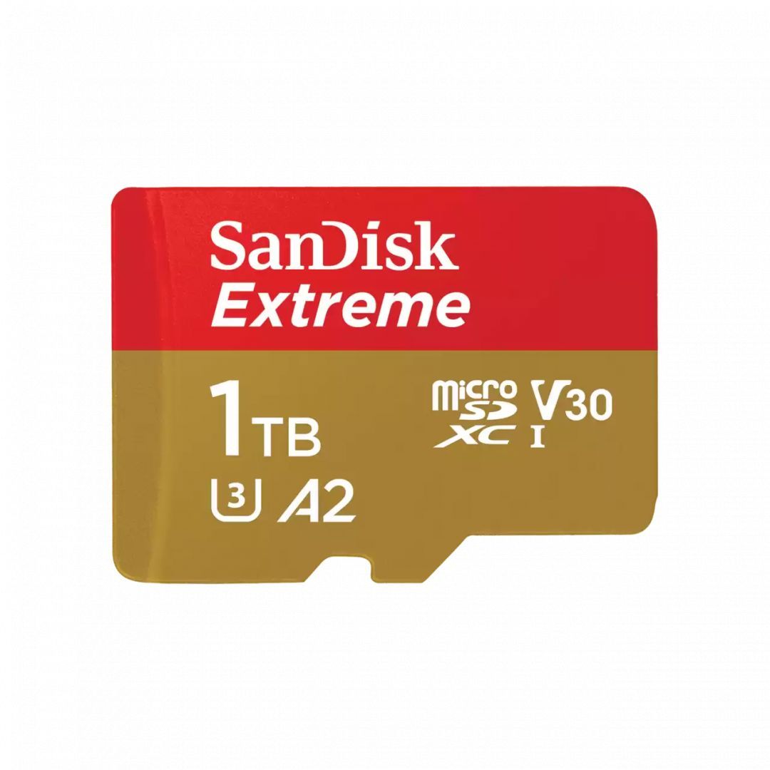 Sandisk 1TB microSDXC Class 10 U3 V30 A2 Extreme + adapterrel