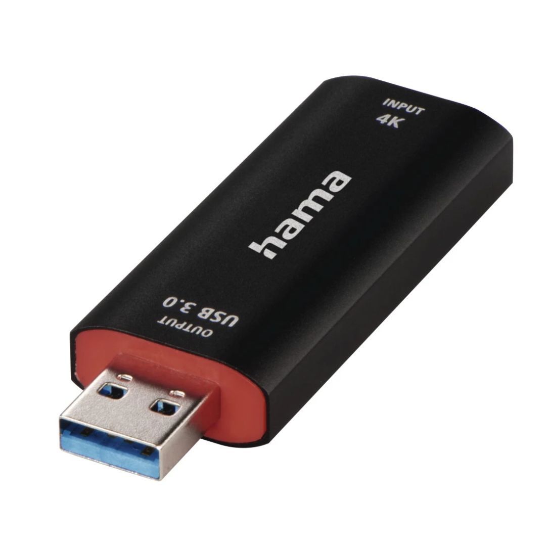 Hama Video Recording Stick USB Plug - HDMI Socket 4K Black