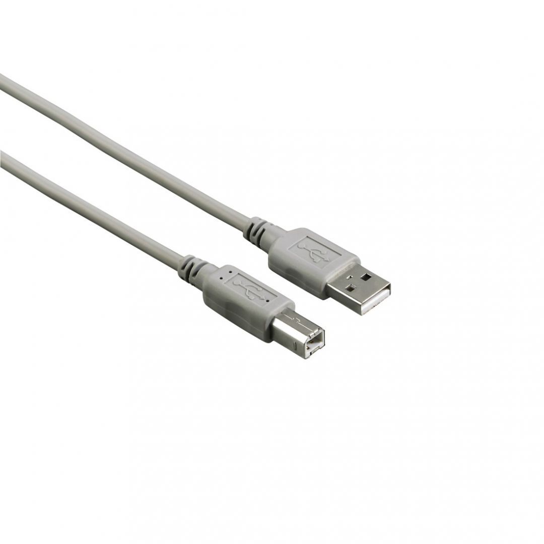 Hama FIC ECO USB kábel A-B 1,5m Grey