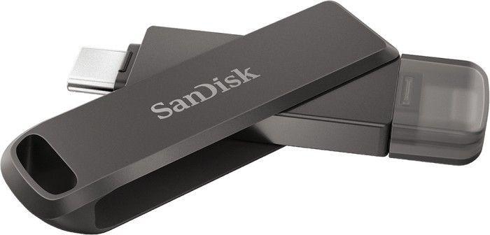 Sandisk 128GB USB3.1 Type-C/Lightning iXpand Luxe Black